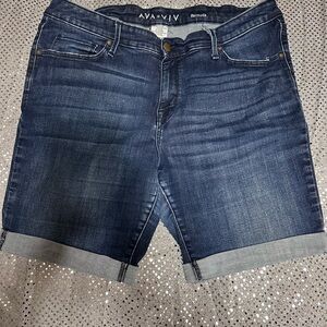 Ava & Viv Blue Bermuda Shorts